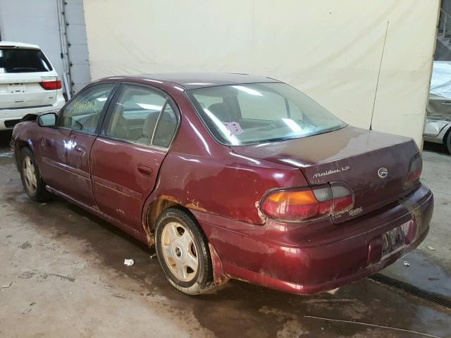 1G1NE52J016183921 - 2001 CHEVROLET MALIBU LS 栗色 照片 3