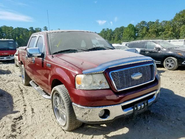 1FTPW12546KB25088 - 2006 FORD F150 SUPER BURGUNDY photo 1