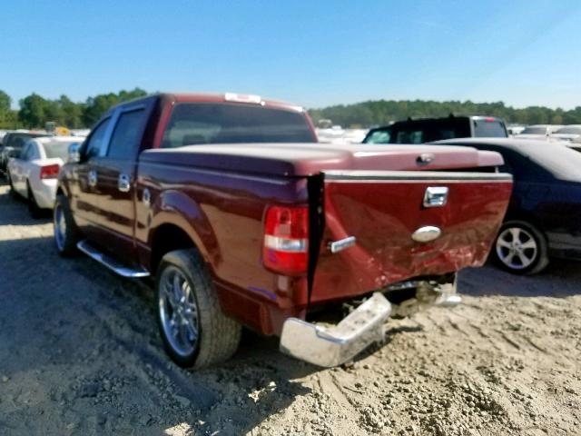 1FTPW12546KB25088 - 2006 FORD F150 SUPER BURGUNDY photo 3