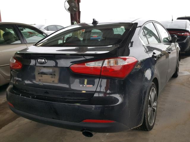 KNAFZ4A84E5104428 - 2014 KIA FORTE EX BLACK photo 4