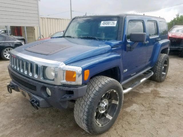 5GTDN136968235749 - 2006 HUMMER H3 BLUE photo 2