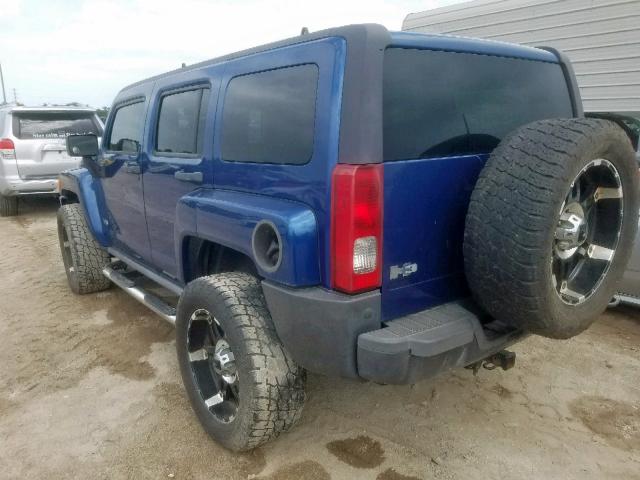 5GTDN136968235749 - 2006 HUMMER H3 BLUE photo 3