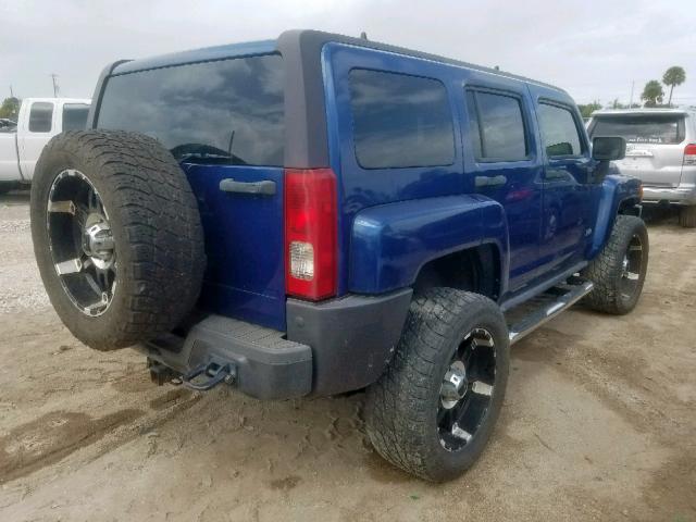 5GTDN136968235749 - 2006 HUMMER H3 BLUE photo 4