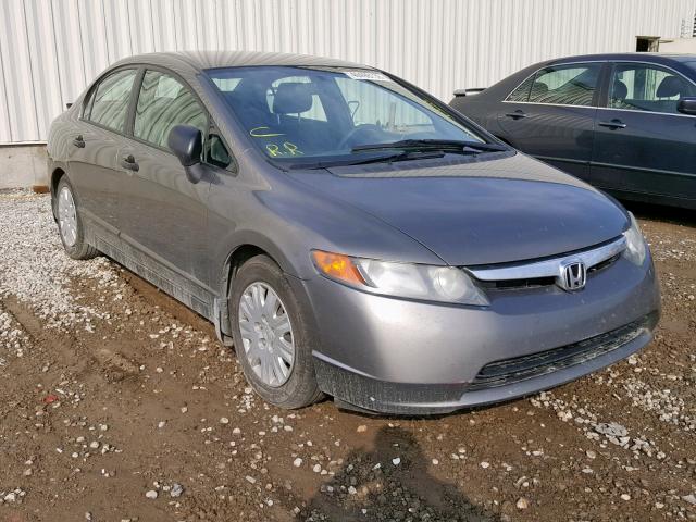 2HGFA15277H012273 - 2007 HONDA CIVIC DX GRAY photo 1