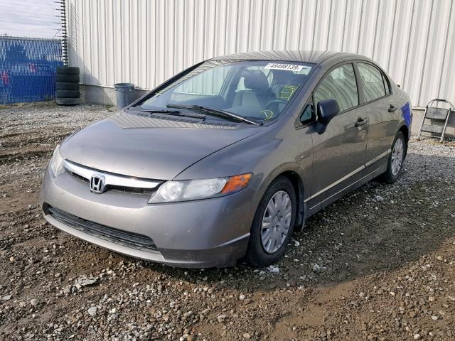 2HGFA15277H012273 - 2007 HONDA CIVIC DX GRAY photo 2