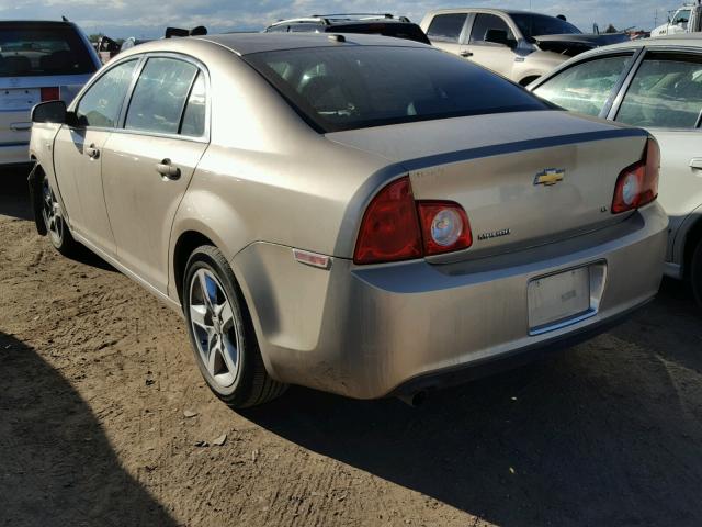 1G1ZH57B084199973 - 2008 CHEVROLET MALIBU 1LT GOLD photo 3