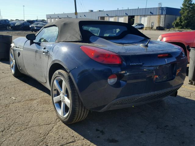 1G2MB35B57Y109478 - 2007 PONTIAC SOLSTICE BLUE photo 3