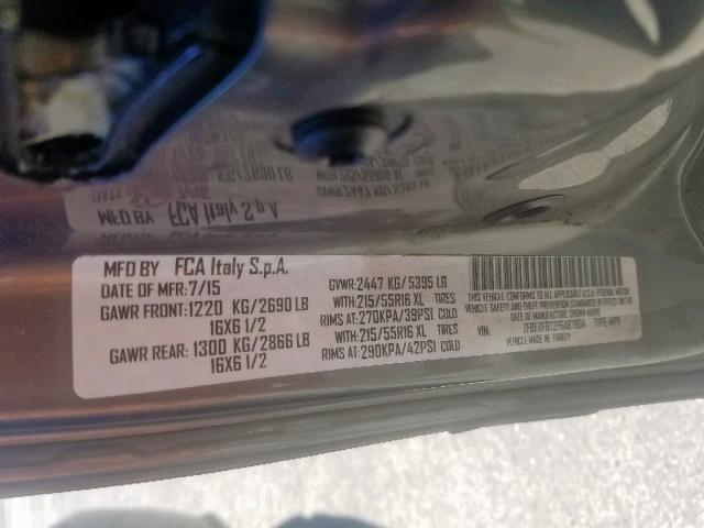 ZFBERFBT2F6A87904 - 2015 RAM PROMASTER 灰色 照片 10