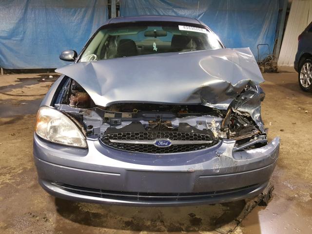 1FAFP55U2YA249930 - 2000 FORD TAURUS SES BLUE photo 9