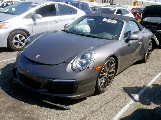 WP0CA2A92HS142661 - 2017 PORSCHE 911 CARRER GRAY photo 2