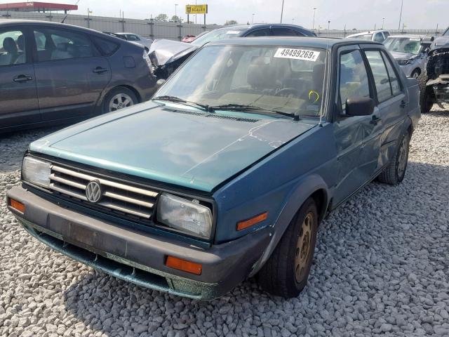 3VWRA21G9NM065362 - 1992 VOLKSWAGEN JETTA GL GREEN photo 2