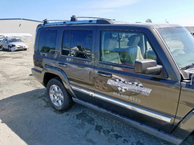 1J8HG58296C233506 - 2006 JEEP COMMANDER BROWN photo 10
