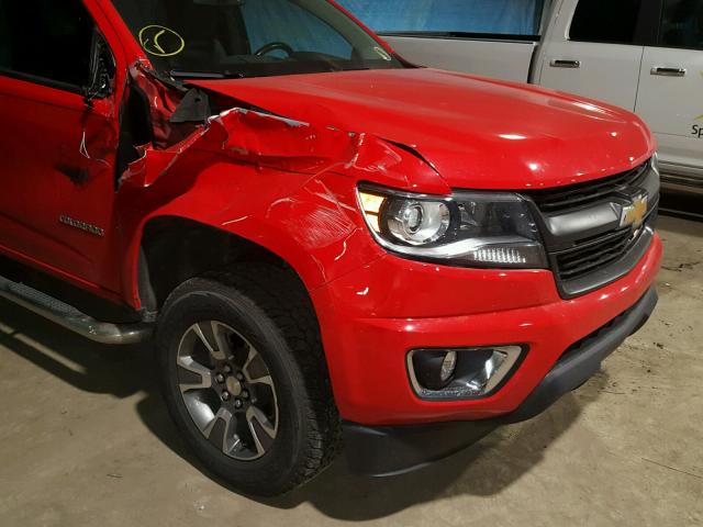 1GCHTDEA4G1340761 - 2016 CHEVROLET COLORADO Z RED photo 9