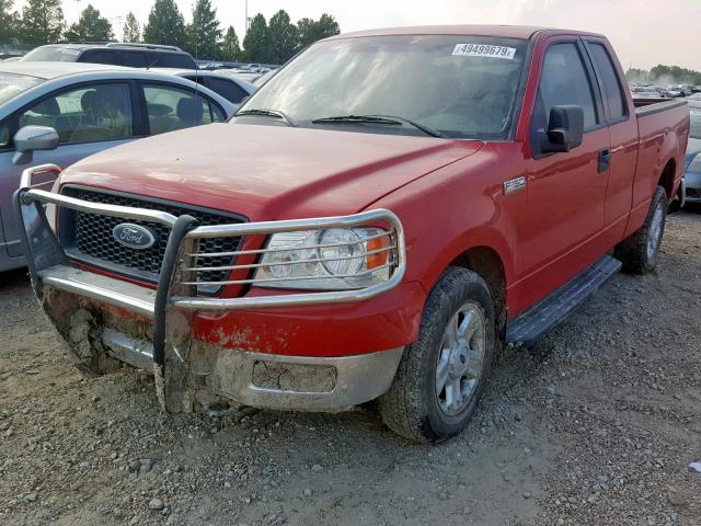 1FTRX12W64NC52726 - 2004 FORD F150 RED photo 2