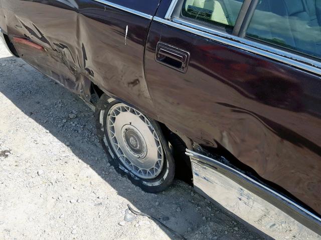 1G6DW52PXSR709141 - 1995 CADILLAC FLEETWOOD BURGUNDY photo 9