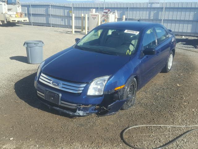 3FAHP06Z77R210955 - 2007 FORD FUSION S BLUE photo 2