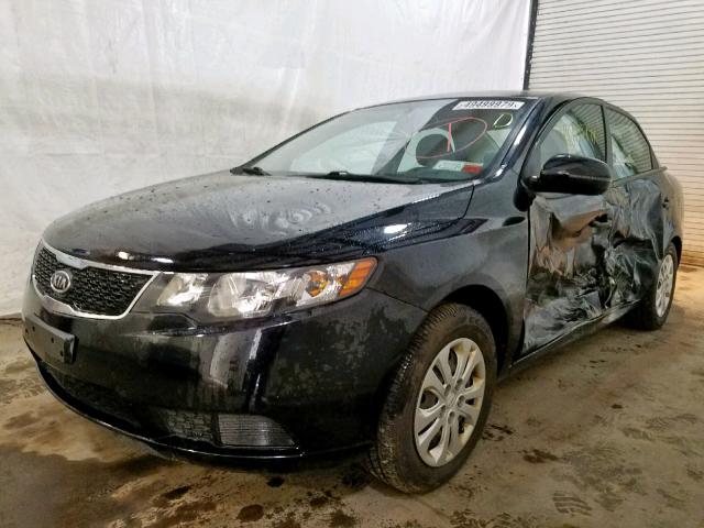 KNAFU4A24D5713995 - 2013 KIA FORTE EX BLACK photo 2