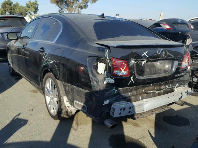 JTHBC1KS3B5024558 - 2011 LEXUS GS 450H BLACK photo 3