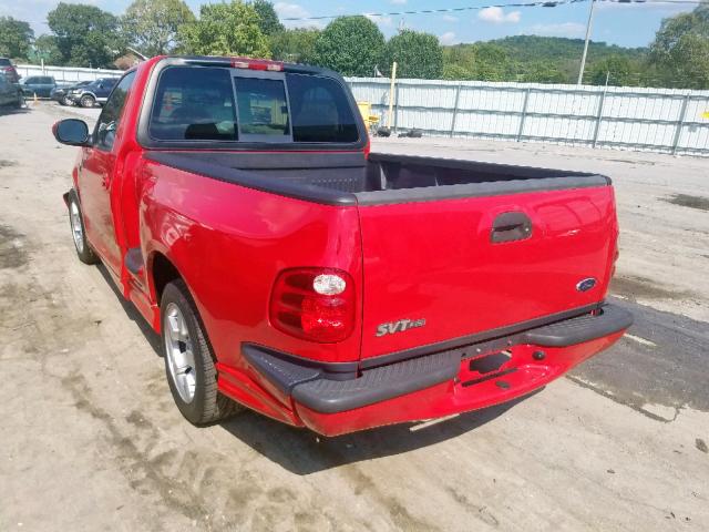 2FTZF073X2CA55931 - 2002 FORD F150 SVT L RED photo 3