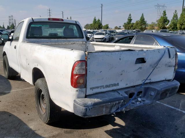 5TBJU32135S449203 - 2005 TOYOTA TUNDRA WHITE photo 3