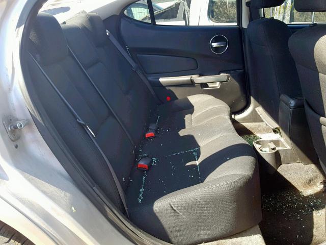 2G2WP552581103173 - 2008 PONTIAC GRAND PRIX SILVER photo 6