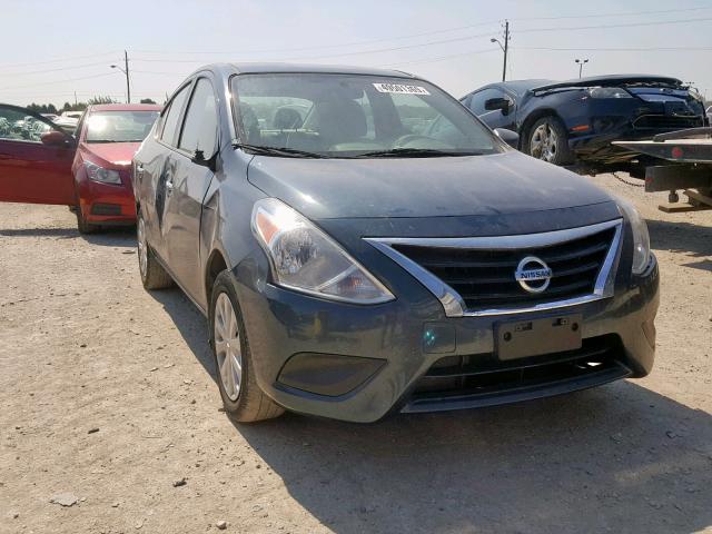 3N1CN7AP9FL813760 - 2015 NISSAN VERSA S BLUE photo 1