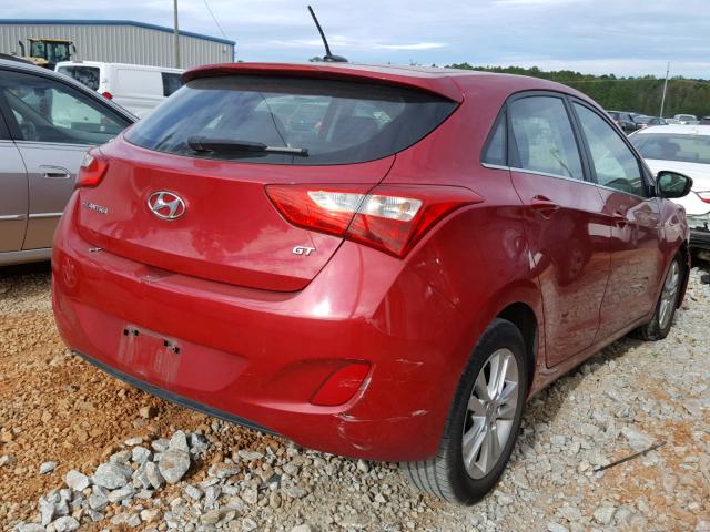 KMHD35LH3FU244293 - 2015 HYUNDAI ELANTRA GT RED photo 4