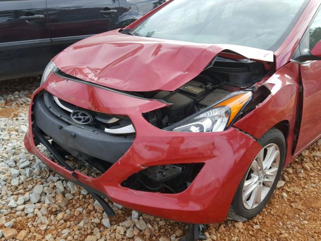 KMHD35LH3FU244293 - 2015 HYUNDAI ELANTRA GT RED photo 9