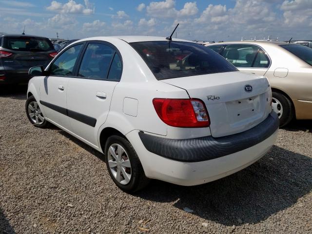 KNADE123366149506 - 2006 KIA RIO WHITE photo 3