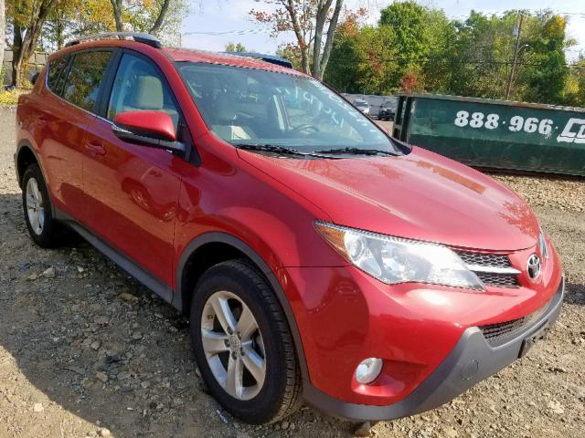 2T3RFREV4DW081164 - 2013 TOYOTA RAV4 XLE RED photo 1