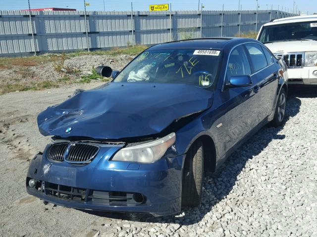 WBANF73506CG69123 - 2006 BMW 530 XI BLUE photo 2