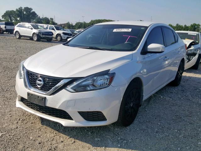 3N1AB7AP4GY298462 - 2016 NISSAN SENTRA S WHITE photo 2