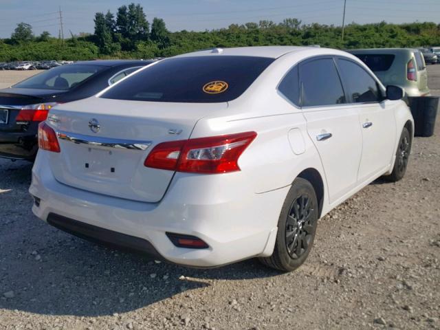 3N1AB7AP4GY298462 - 2016 NISSAN SENTRA S WHITE photo 4