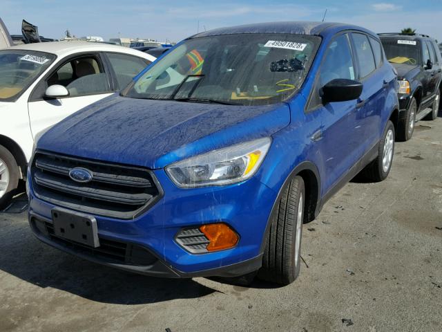 1FMCU0F70HUE48471 - 2017 FORD ESCAPE S BLUE photo 2