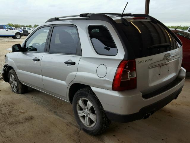 KNDKG3A43A7718593 - 2010 KIA SPORTAGE L SILVER photo 3