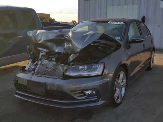 3VW5T7AJ2HM219724 - 2017 VOLKSWAGEN JETTA GLI GRAY photo 2