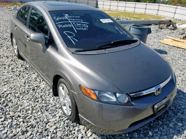 1HGFA16847L030073 - 2007 HONDA CIVIC EX CHARCOAL photo 1