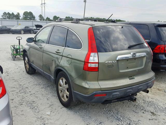 JHLRE38798C022362 - 2008 HONDA CR-V EXL GREEN photo 3