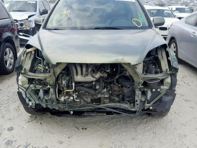 JHLRE38798C022362 - 2008 HONDA CR-V EXL GREEN photo 9