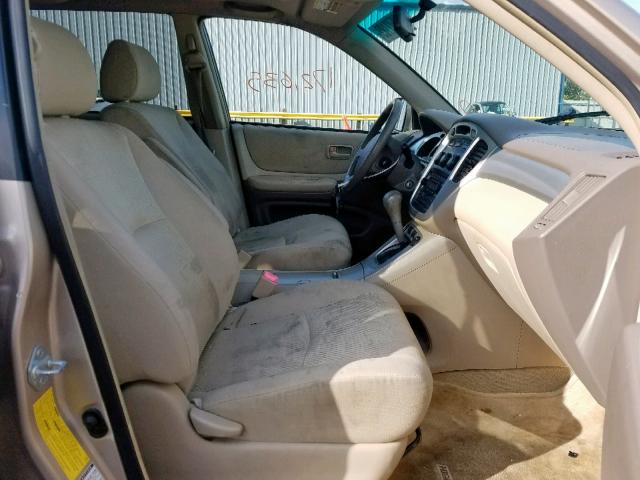 JTEEP21A050101353 - 2005 TOYOTA HIGHLANDER GOLD photo 5