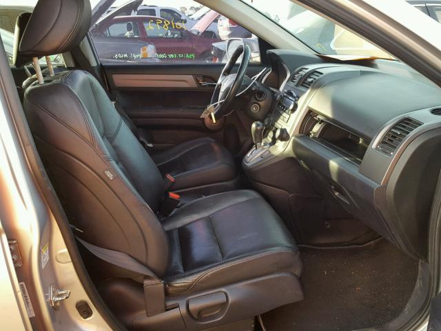 5J6RE48779L068416 - 2009 HONDA CR-V EXL SILVER photo 5