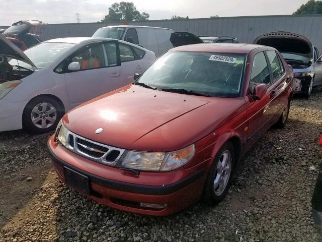 YS3EF48Z0X3040370 - 1999 SAAB 9-5 SE RED photo 2