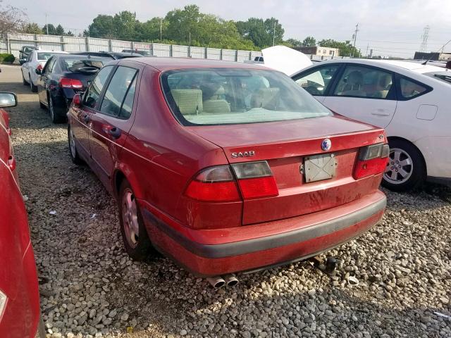 YS3EF48Z0X3040370 - 1999 SAAB 9-5 SE RED photo 3