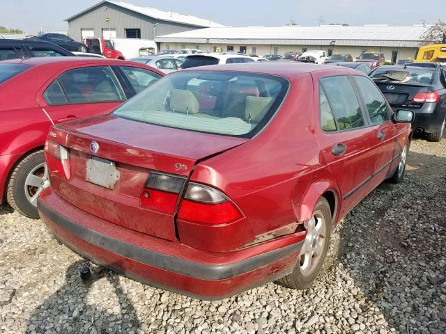 YS3EF48Z0X3040370 - 1999 SAAB 9-5 SE RED photo 4