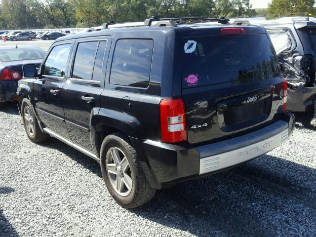 1J8FF48W37D320935 - 2007 JEEP PATRIOT LI BLACK photo 3