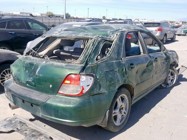 JF1GG65502G815073 - 2002 SUBARU IMPREZA TS GREEN photo 4