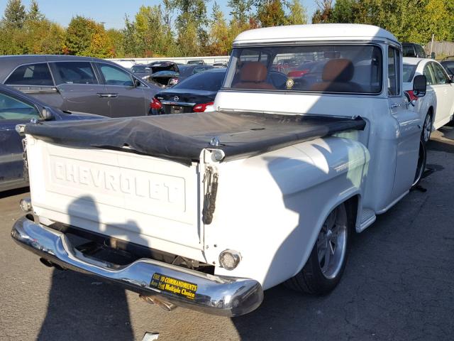 V3A57L105257 - 1957 CHEVROLET PICK UP WHITE photo 4