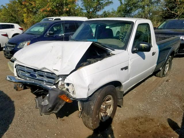 1FTYR10U92TA16913 - 2002 FORD RANGER WHITE photo 2