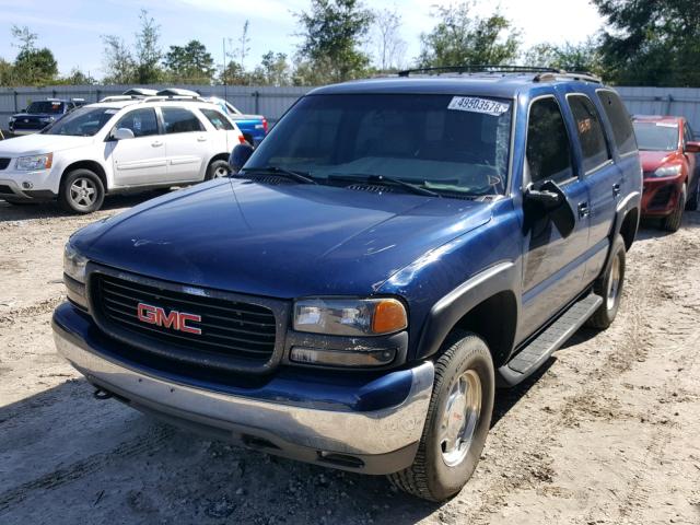 1GKEK13T51R193050 - 2001 GMC YUKON BLUE photo 2