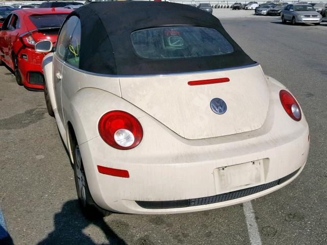 3VWPF31YX6M309478 - 2006 VOLKSWAGEN NEW BEETLE ბეჟი ფოტო 3